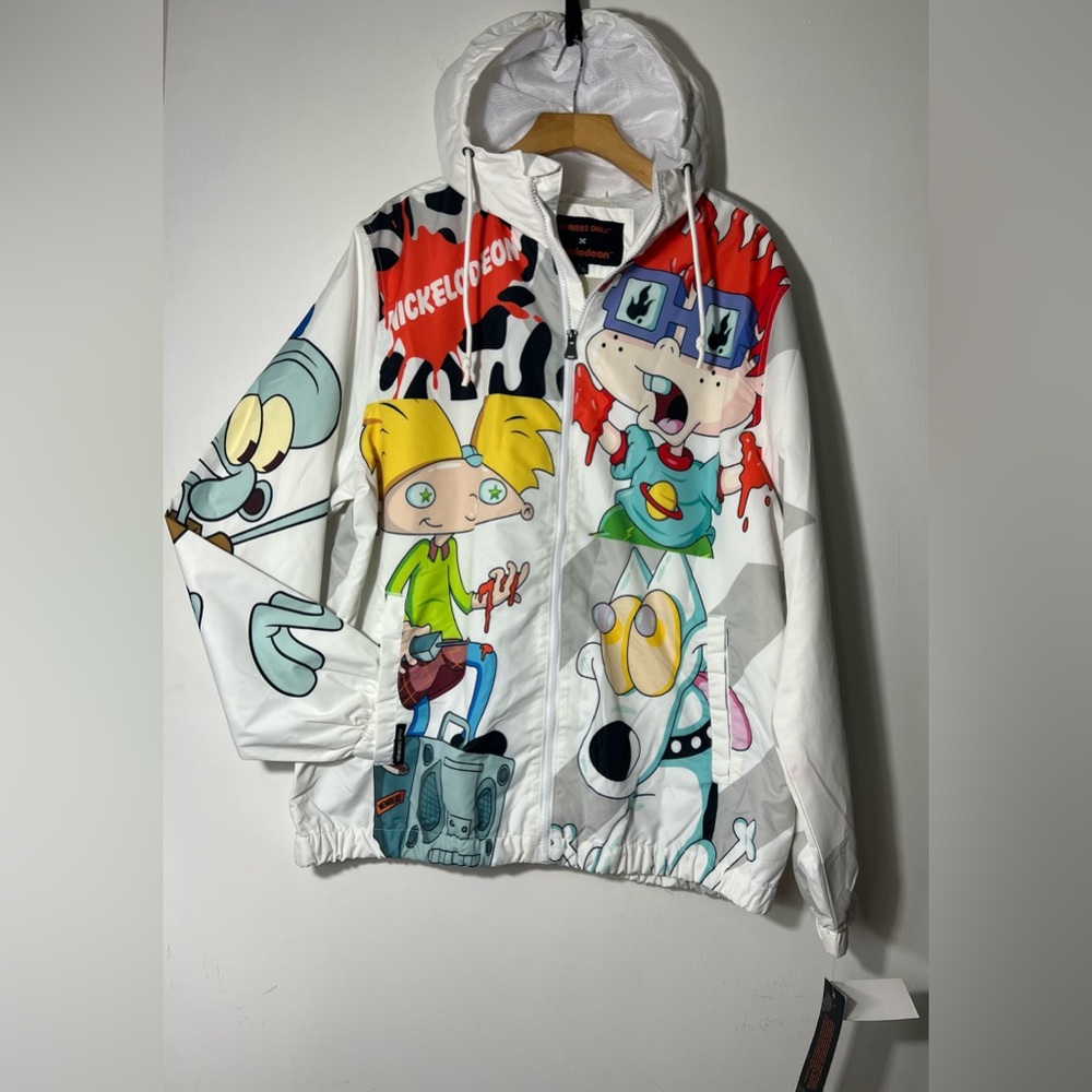 Members Only Nickelodeon Graphic Hoodie - White Size L